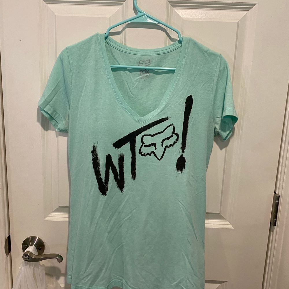 Blue “What The Fox” Fox Racing Tee